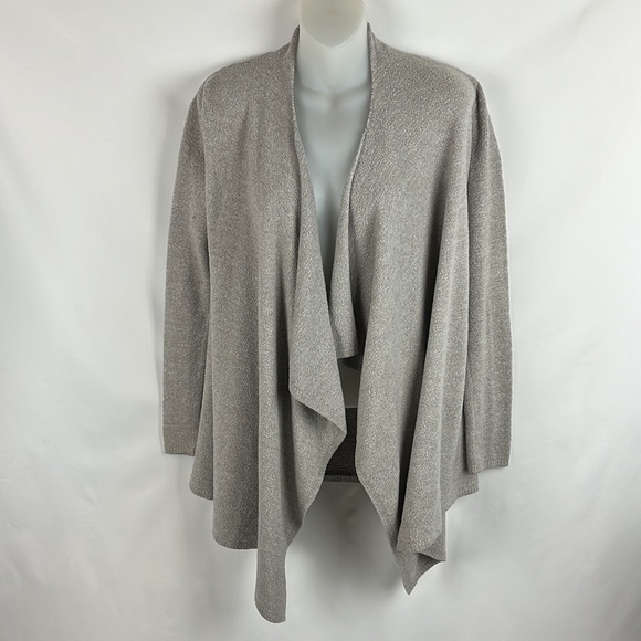 Barefoot Dreams Gray Cardigan Sweater Wrap Long Sleeve Size S/M - Picture 3 of 7
